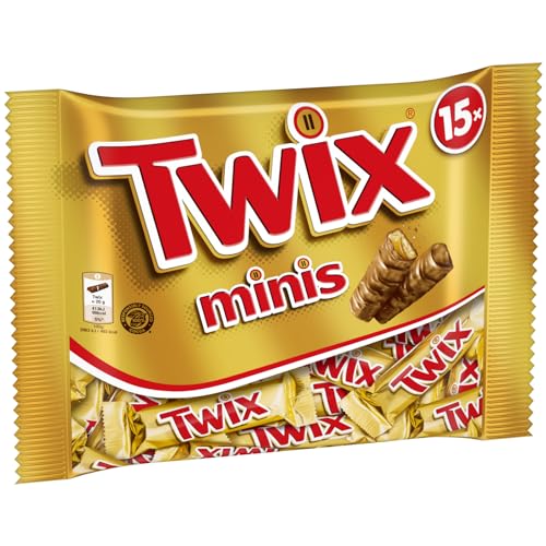 Twix Minis, 4 Packungen je 15 Riegel (4 x 333 g) von Twix