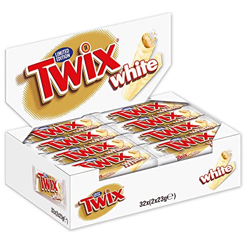 Twix white single 46 gr | 32x | Gesamtgewicht 1472 gr von Twix