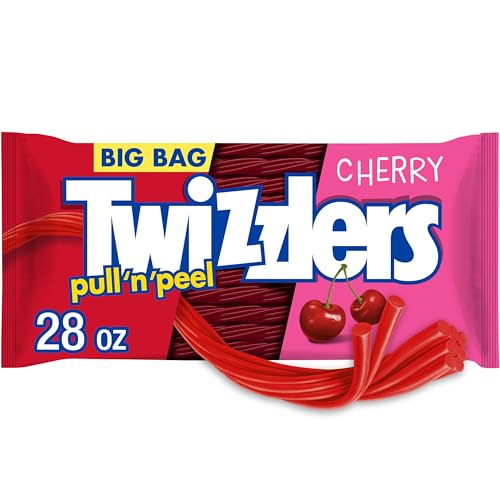 Cherry Chewy, Low Fat Snack Chewy Candy Big Bag, 28 oz von Twizzlers