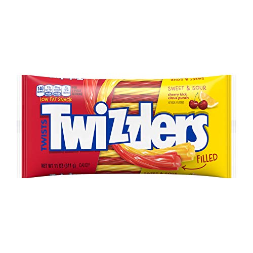 TWIZZLERS Gefüllte Twists, süße und saure Geschmacksrichtungen von Twizzlers