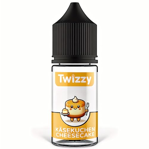 Twizzy Käsekuchen Lebensmittelaroma -30ml- Intensives Aroma – Ideal zum Backen, in Lebensmitteln & Getränken, auch für Vernebler, Nebelmaschinen, uvm. von Twizzy