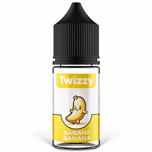 Twizzy Banane Lebensmittelaroma - 30ml - Intensives Aroma – Ideal zum Backen, in Lebensmitteln & Getränken, auch für Vernebler, Nebelmaschinen, uvm. von Twizzy