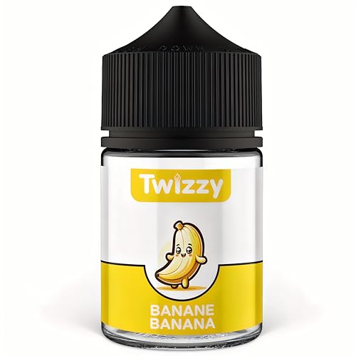 Twizzy Banane Lebensmittelaroma -60ml- Intensives Aroma – Ideal zum Backen, in Lebensmitteln & Getränken, auch für Vernebl., Nebelm., uvm von Twizzy
