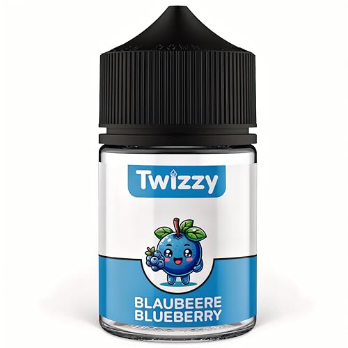 Twizzy Blaubeere Lebensmittelaroma -60ml- Intensives Aroma – Ideal zum Backen, in Lebensmitteln & Getränken, auch für Vernebl., Nebelm., uvm von Twizzy