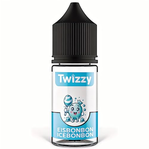 Twizzy Eisbonbon Lebensmittelaroma - 30ml - Intensives Aroma – Ideal zum Backen, in Lebensmitteln & Getränken, auch für Vernebler, Nebelmaschinen, uvm von Twizzy