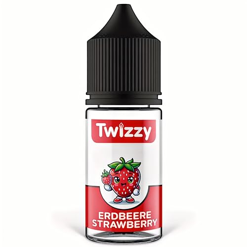 Twizzy Erdbeere Lebensmittelaroma - 30ml - Intensives Aroma – Ideal zum Backen, in Lebensmitteln & Getränken, auch für Vernebler, Nebelmaschinen, uvm. von Twizzy