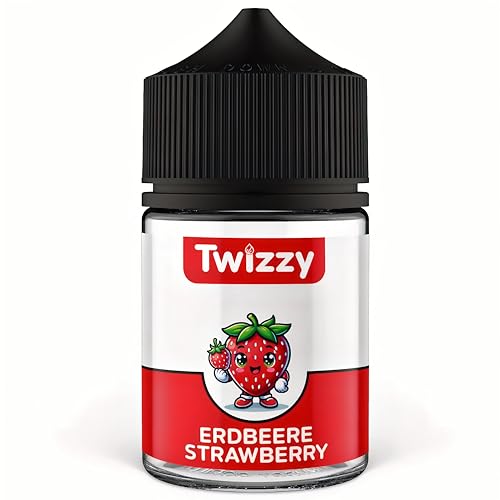 Twizzy Erdbeere Lebensmittelaroma -60ml- Intensives Aroma – Ideal zum Backen, in Lebensmitteln & Getränken, auch für Vernebler, Nebelmaschinen, uvm. von Twizzy