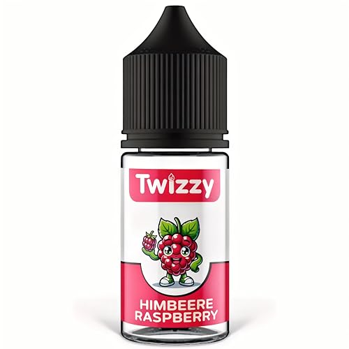 Twizzy Himbeere Lebensmittelaroma - 30ml - Intensives Aroma – Ideal zum Backen, in Lebensmitteln & Getränken, auch für Vernebler, Nebelmaschinen, uvm. von Twizzy