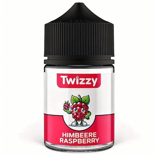 Twizzy Himbeere Lebensmittelaroma - 60ml - Intensives Aroma – Ideal zum Backen, in Lebensmitteln & Getränken, auch für Vernebler, Nebelmaschinen, uvm. von Twizzy