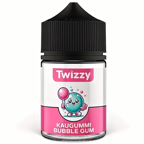 Twizzy Kaugummi Lebensmittelaroma - 60ml - Intensives Aroma – Ideal zum Backen, in Lebensmitteln & Getränken, auch für Vernebler, Nebelmaschinen, uvm. von Twizzy