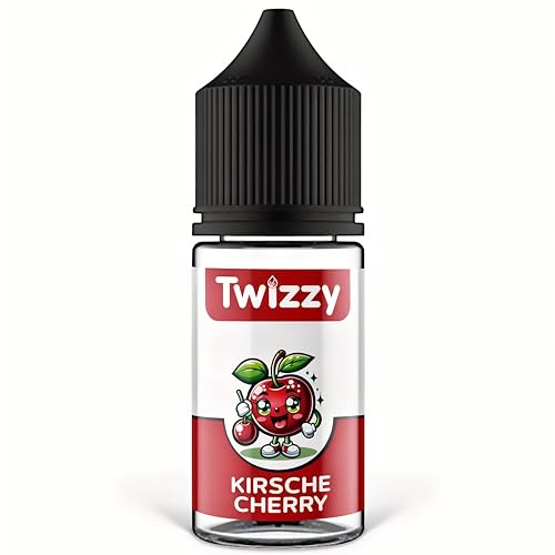 Twizzy Kirsche Lebensmittelaroma - 30ml - Intensives Aroma – Ideal zum Backen, in Lebensmitteln & Getränken, auch für Vernebler, Nebelmaschinen, uvm. von Twizzy