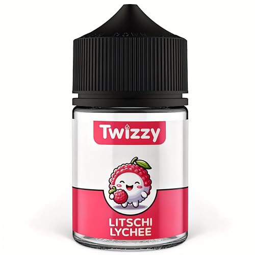 Twizzy Litschi Lebensmittelaroma -60ml- Intensives Aroma – Ideal zum Backen, in Lebensmitteln & Getränken, auch für Vernebl., Nebelm., uvm von Twizzy