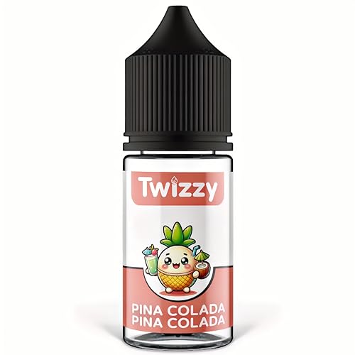 Twizzy Pina Colada Lebensmittelaroma - 30ml - Intensives Aroma – Ideal zum Backen, in Lebensmitteln & Getränken, auch für Vernebler, Nebelmaschinen, uvm. von Twizzy