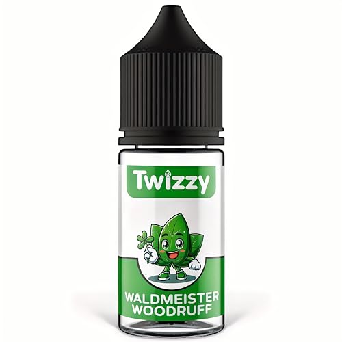 Twizzy Waldmeister Lebensmittelaroma - 30ml - Intensives Aroma – Ideal zum Backen, in Lebensmitteln & Getränken, auch für Vernebler, Nebelmaschinen, uvm. von Twizzy