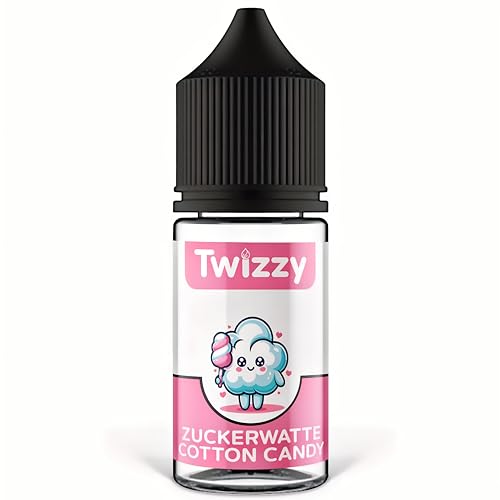 Twizzy Zuckerwatte Lebensmittelaroma -30ml- Intensives Aroma – Ideal zum Backen, in Lebensmitteln & Getränken, auch für Vernebler, Nebelmaschinen, uvm von Twizzy