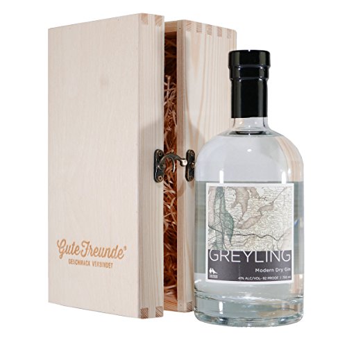 Greyling Modern Dry Gin mit Geschenk-Holzkiste Greyling Modern Dry Gin mit Geschenk-Holzkiste von Two Birds Artisan Spirits