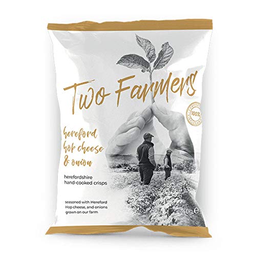 Two Farmers Natural Hereford Hop Cheese & Onion Crisps 40g x 6 Two Farmers Natural Hereford Hop Cheese & Onion Crisps 40g x 6 von Two Farmers