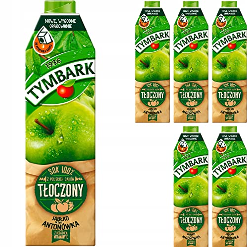 100% Saft gepresst von Äpfeln Antonowka 1L Tymbark I Polnische Getränke & Fruchtsäfte von Tymbark