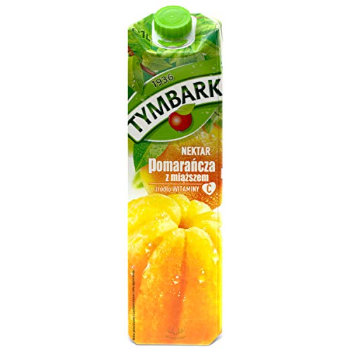 Tymbark Fruchtnektar Orange mit Fruchtfleisch 1L von Tymbark