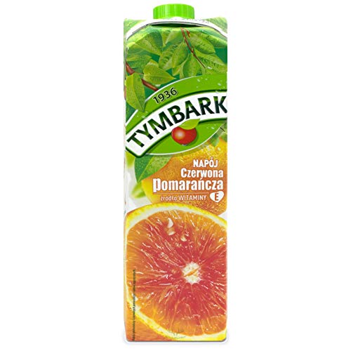 Tymbark - Orangen Nektar mit rote Orange aus Sizilien 1L I Polnische Getränke & Fruchtsäfte von Tymbark