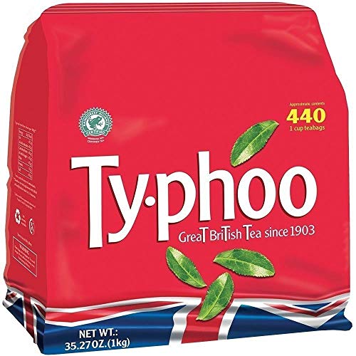 Typhoo Tea 440 One Cup Tea Bags 1kg - Schwarzer Tee im Teebeutel von Typhoo