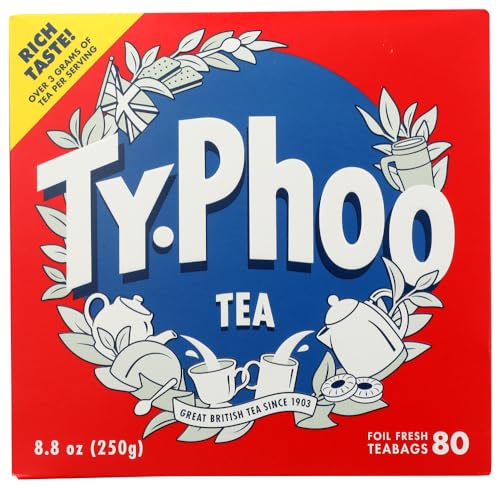Typhoo Tea 80ct Tea Bags 8.82 ounces 250g by Typhoo Typhoo Tea 80ct Tea Bags 8.82 ounces 250g by Typhoo von Typhoo