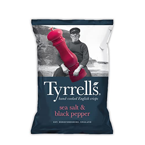 Tyrrells Meersalz & Schwarze Pfeffer Crisps 150g x 1 Tyrrells Meersalz & Schwarze Pfeffer Crisps 150g x 1 von Tyrrells
