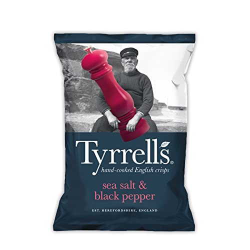 Tyrrells Meersalz & Schwarze Pfeffer Crisps 150g x 1 von Tyrrells