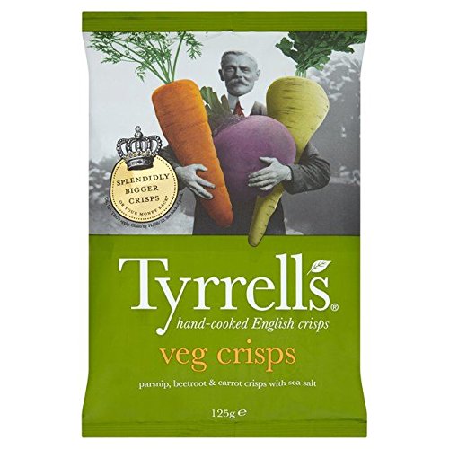 Tyrrells Parsnip, Beetroot & Carrot Veg Crisps with Sea Salt 125g von Tyrrells
