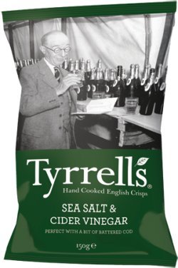 Tyrrells Sea Salt & Cider Vinegar Crisp 150g - CLF-TYR-CID150G by Tyrrells von Tyrrells