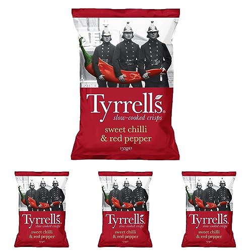 Tyrrells Sweet Chilli & Red Pepper 150g (Packung mit 4) von Tyrrells