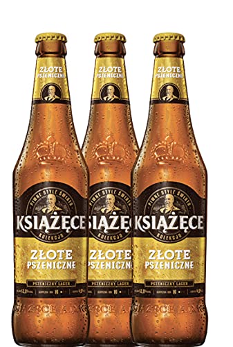 12 x 0,5l Książęce Weizen 5,3% Alk, Tyskie Weizen, Lager, lecker Bier aus Polen von Tyskie Książęce