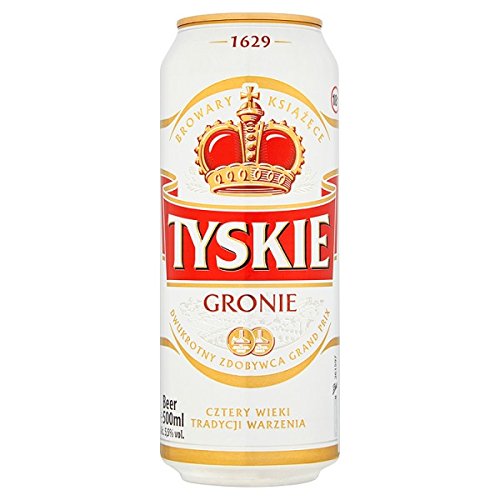 Tyskie Bier 24 x 500ml (Packung mit 24 x 500 ml) von Tyskie