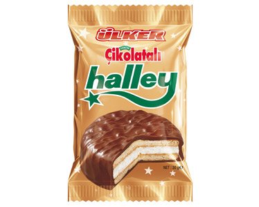 Halley, Kekse umhüllt mit Schokolade mit Marshmallow, a 30g (100) von Ülker