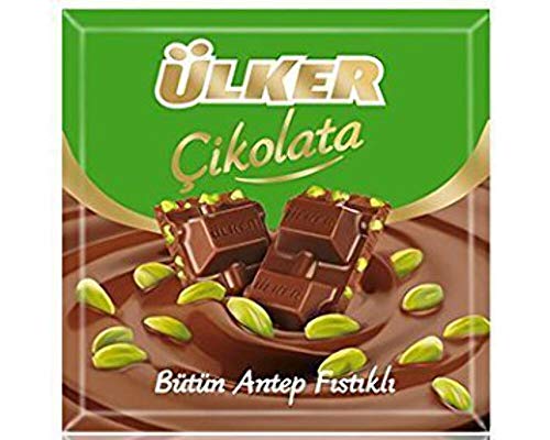 Ulker Turkish Milk Chocolate with Pistachio (Sutlu Fistikli Cikolata) 6 x 70 Gr von Ülker