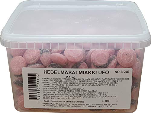 UFO - Fruit Salmiakki Hard Boild Sweets - finnisch - schwedisch - 2,1 kg von UFO