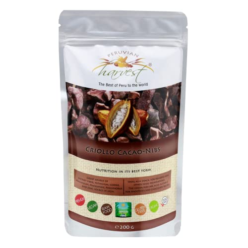 UHTCO Peruvian Harvest Criollo Premium-Kakao-Nibs 200g | Das Beste aus Peru für die Welt | BIO von UHTCO