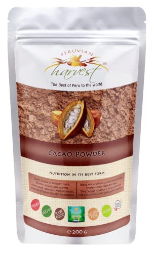 UHTCO Peruvian Harvest Criollo Premium-Kakaopulver 200g | Das Beste aus Peru für die Welt | BIO von UHTCO