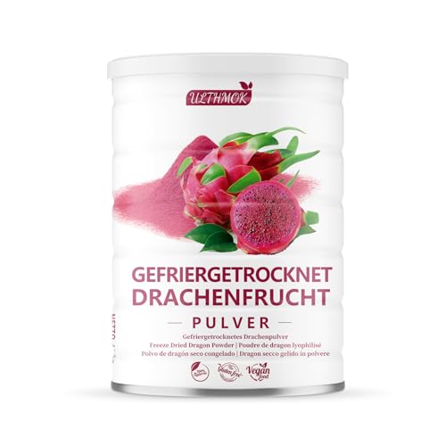 Premium Drachenfrucht Saftpulver 450g - Atomisierendes Trocknen Pitaya-Pulver, Ohne Zuckerzusatz, 100% Natürlich & Keine Zusatzstoffe von ULTHMOK