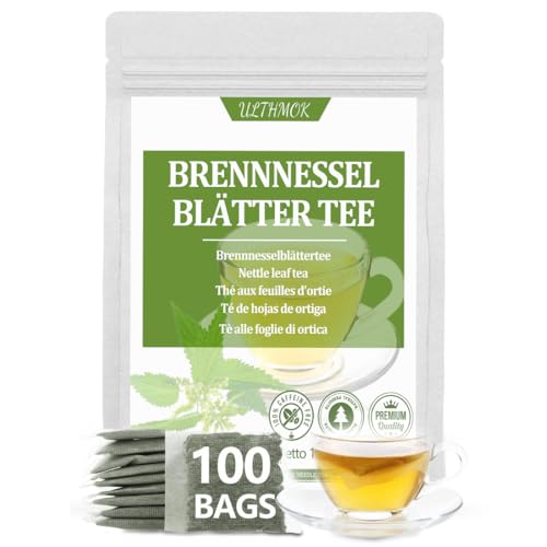 ULTHMOK Premium 100 Stinging Nettle Leaf Tea Bags - Hergestellt mit 100% Wild Nettle Leaves - Keine Zusätze & Koffeinfrei - Mild und Nahrhaft von ULTHMOK