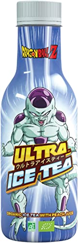 ULTRA ICE TEA Bio Eistee – Veganes Schwarzteegetränk mit dem Dragon Ball Charakter Freezer – Erfrischender Pfirsich-Geschmack – 1 x 500 ml Einweg von ULTRA ICE TEA