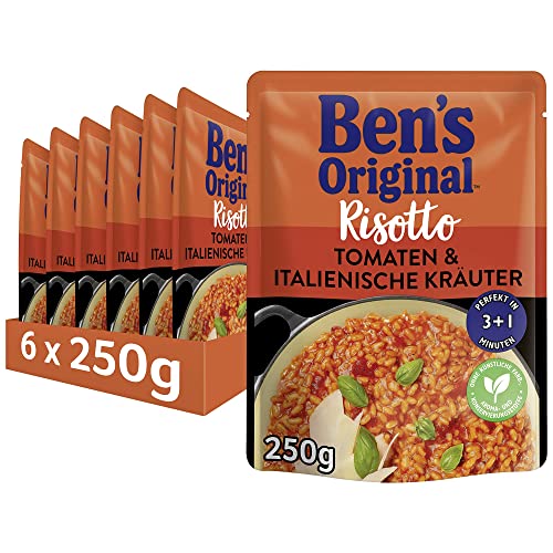 BEN’S ORIGINAL Ben's Original Express Risotto Fertiggerichte Tomaten & italienische Kräuter, 6 Packungen (6 x 250g) von Ben's Original