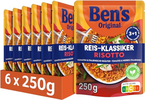 BEN’S ORIGINAL Ben's Original Express Risotto Fertiggerichte Tomaten & italienische Kräuter, 6 Packungen (6 x 250g) von Ben's Original