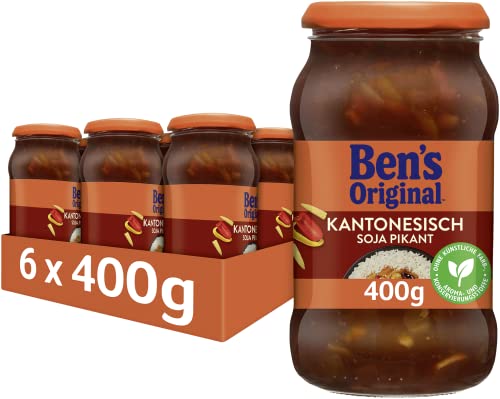 BEN’S ORIGINAL Ben's Original Sauce Kantonesisch Soja Pikant, 6 Gläser (6 x 400g) von Ben's Original