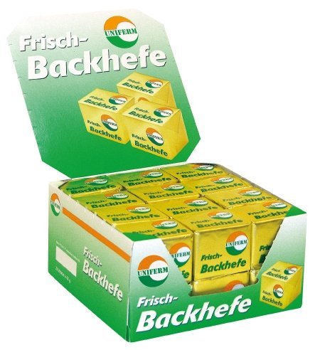 Frische Hefe, 1,008 kg, 24 x 42g Frische Hefe, 1,008 kg, 24 x 42g von UNIFERM GmbH & Co. KG
