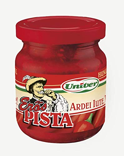 6 x Univer Erös Pista insg. 1,2 kg Sparpack scharfe Paprikacreme aus Ungarn 6 x Univer Erös Pista insg. 1,2 kg Sparpack scharfe Paprikacreme aus Ungarn von UNIVER