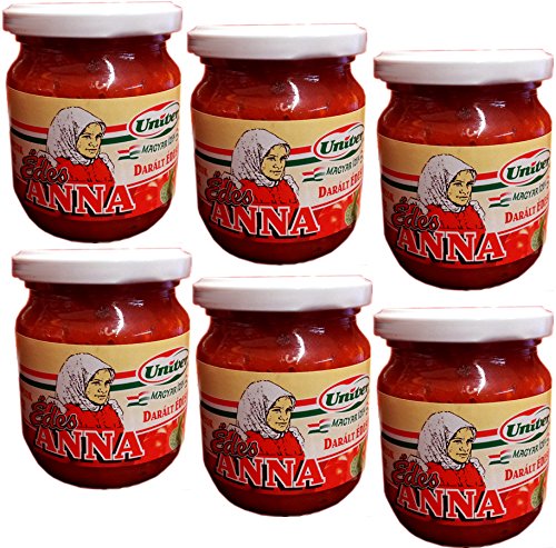 Paprikapaste mild Edes Anna SPARPAKET Paprika Gewürzcreme Univer aus Ungarn (1200g / 6x200g) von UNIVER