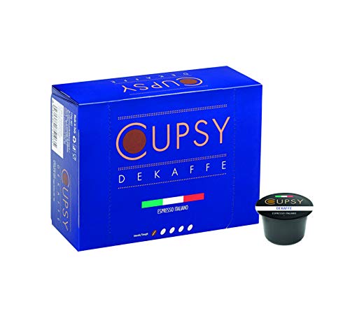 Cupsy-Kapseln-Sortenpackung, Recycelbare Kaffeepads mit Erfrischungsgetränk und kompatibel mit Original-Cupsy-Maschine, schmackhaft und gesund, einfach zu bedienen (DEKAFFE) von UPSY
