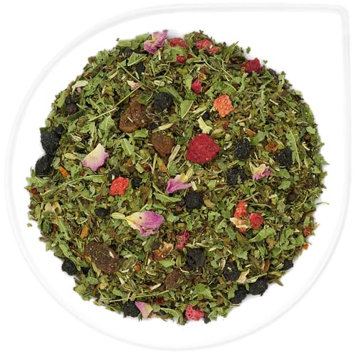 URBANTEADEALERS Basischer Kräutertee mit Beeren Bio Naturbelassene Kräuter-/Früchteteemischung mit Zitronenmelisse und Krauseminze, 250g von URBANTEADEALERS