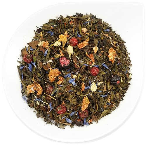 URBANTEADEALERS Ewiges Leben Teemischung mit Kräutern und Fruchtstücken, aromatisiert mit Marille-Jasmin-Geschmack, 250g von URBANTEADEALERS